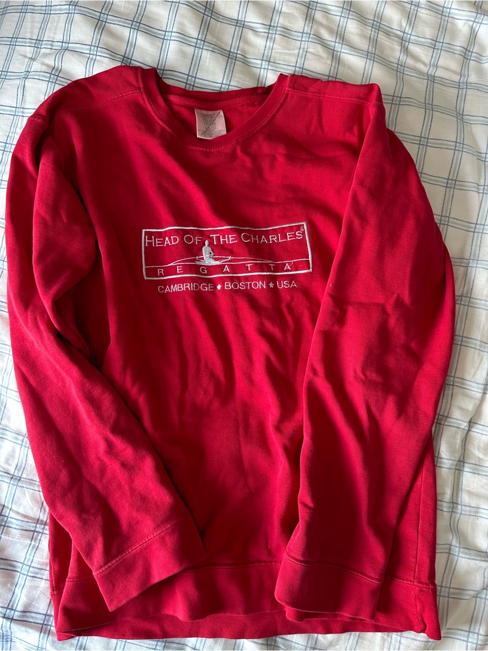 Head of the Charles Regatta womens Red Crewneck Sweatshirt